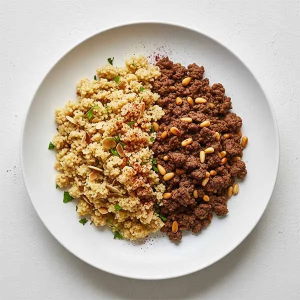 Beef Hashweh with Sumac Couscous